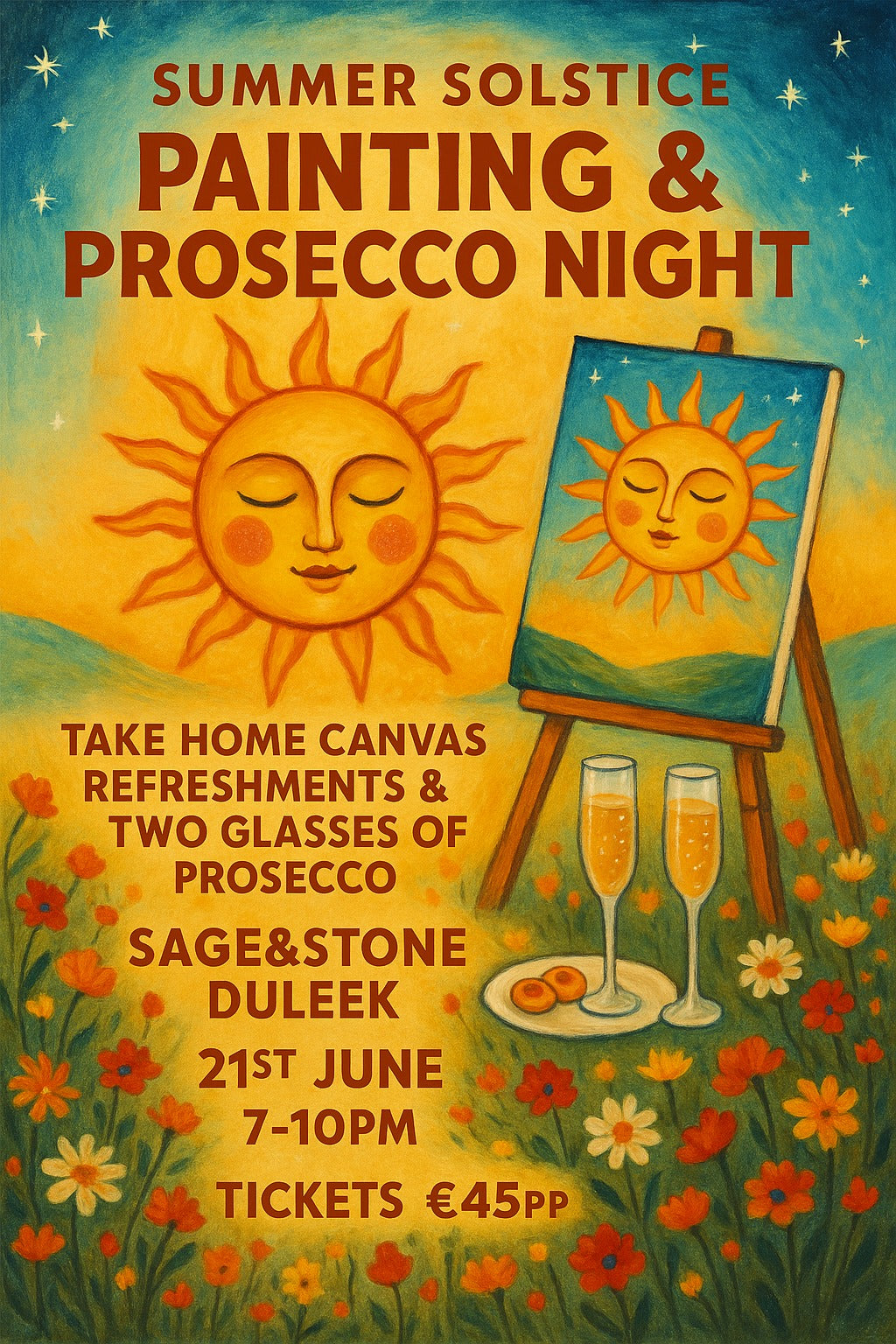 Painting and Prosecco