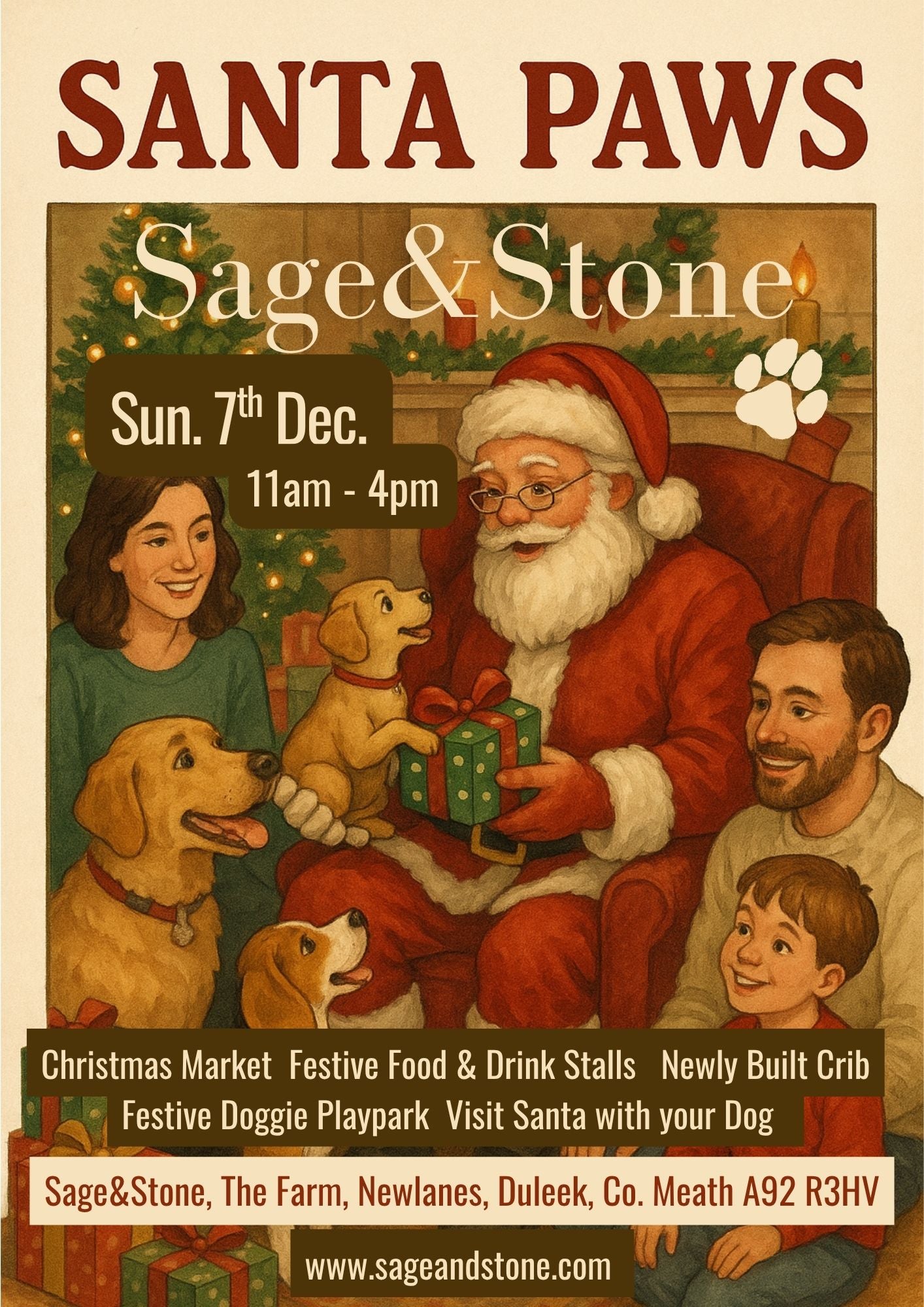 Santa Paws Sage&Stone 2025